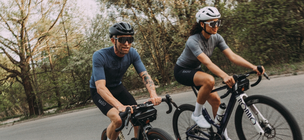 Koszulka Kolarska Classic Melange Navy (damska) karta-produktu-kolekcja-melange-koszulki