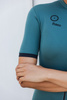 Koszulka Kolarska Merino Ciemna Zieleń (damska)
