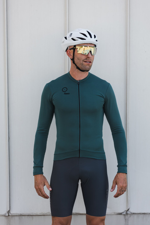 Bluza Kolarska Merino (ciemna zieleń)