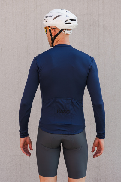 Bluza Kolarska Merino (granatowy)