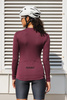 Bluza Kolarska Merino Rubinowy (damska)