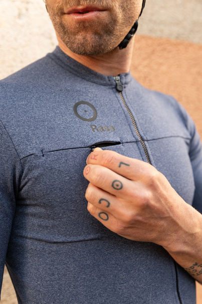 Koszulka Kolarska Classic Melange (navy)