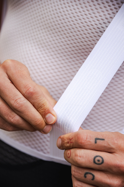 Spodenki Kolarskie Prestige PRO (białe szelki)