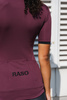Koszulka Kolarska Merino Rubinowy (damska)