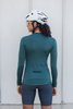 Bluza Kolarska Merino Ciemna Zieleń (damska)