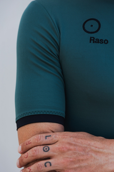 Koszulka Kolarska Merino (ciemna zieleń)