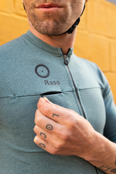 Koszulka Kolarska Classic Melange (zielona)