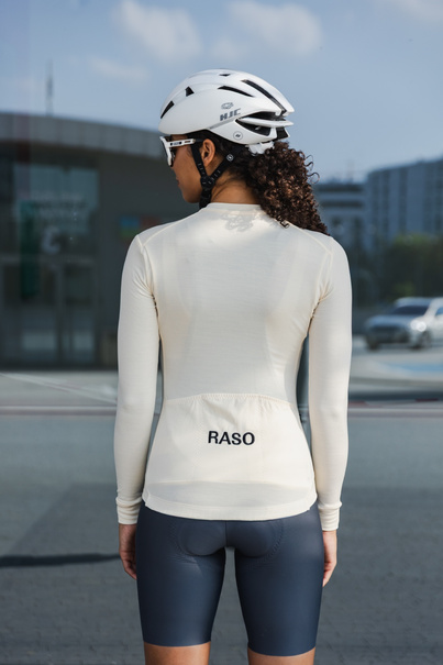 Bluza Kolarska Merino Ecru (damska)