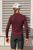 Bluza Kolarska Merino (rubinowy)