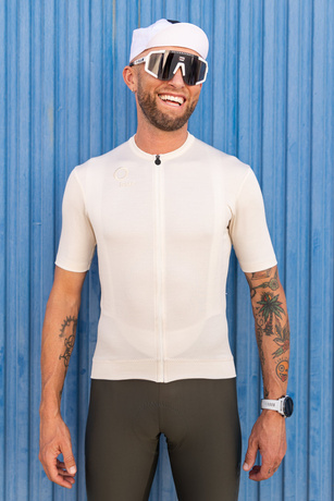 Koszulka Kolarska Classic Merino (piaskowy)